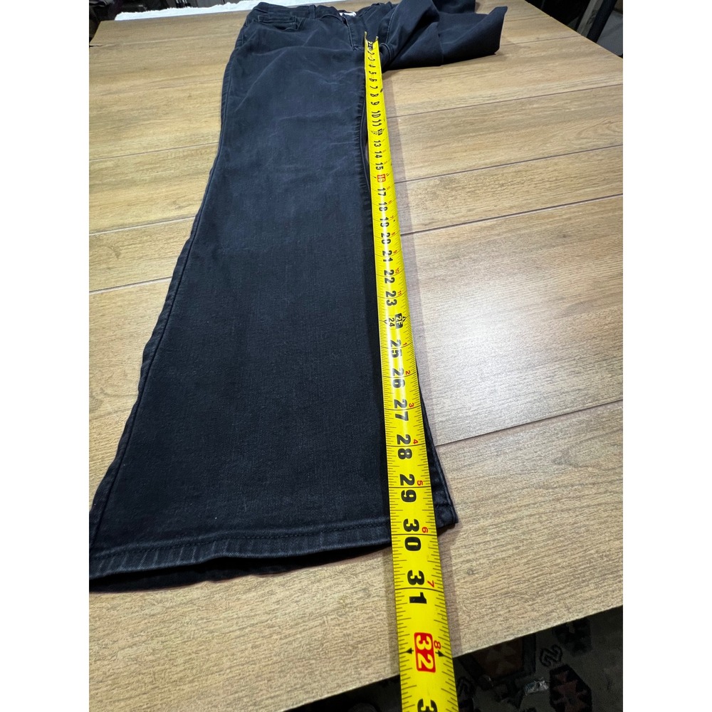 Levi's Jeans‎ Black Wash Bootcut Flare Mid Rise Size 16M W33 L32 - Picture 6 of 11